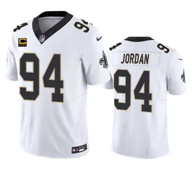 Men & Women & Youth New Orleans Saints #94 Cameron Jordan White 2023 F.U.S.E. With 4-Star C Patch Vapor Untouchable Limited Jersey->philadelphia eagles->NFL Jersey